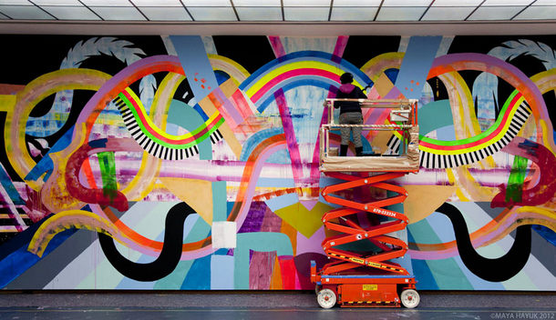 13 Fresque Expo 03 Maya Hayuk 2012 Bonnefanten Museum Maastricht Pays Bas