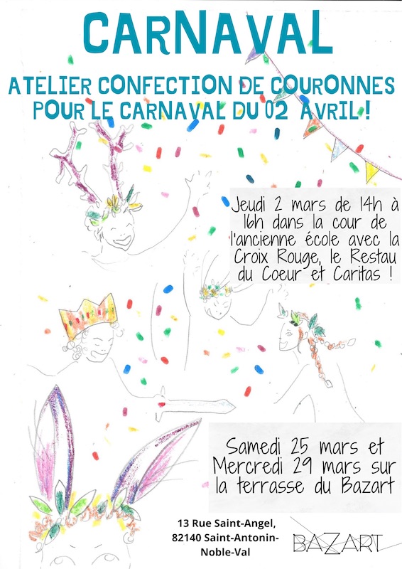 Ateliers Confection de Couronnes de Carnaval