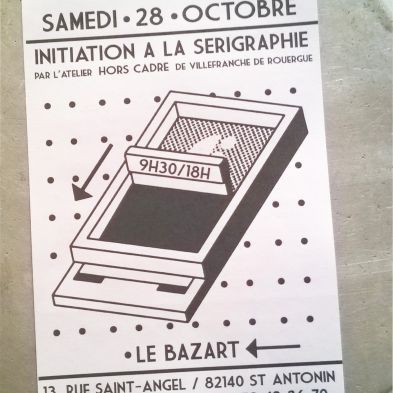 Initiation sérigraphie  papier 28 OCT 